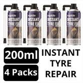 4X Bicycle Instant Tyre Fix 200ml Inflater